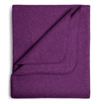 Flauschige Baumwolldecke - regional hergestellt aubergine 150 x 200 cm