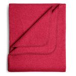 Flauschige Kinder Baumwolldecke - regional hergestellt rot 100 x 150 cm