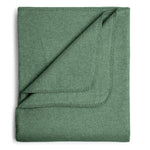 Flauschige Kinder Baumwolldecke - regional hergestellt forestgreen 100 x 150 cm