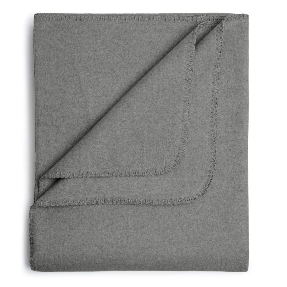 Flauschige Kinder Baumwolldecke - regional hergestellt graphit 100 x 150 cm