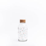 Glastrinkflasche CARRY durchsichtig 0,4 L Flying Circles