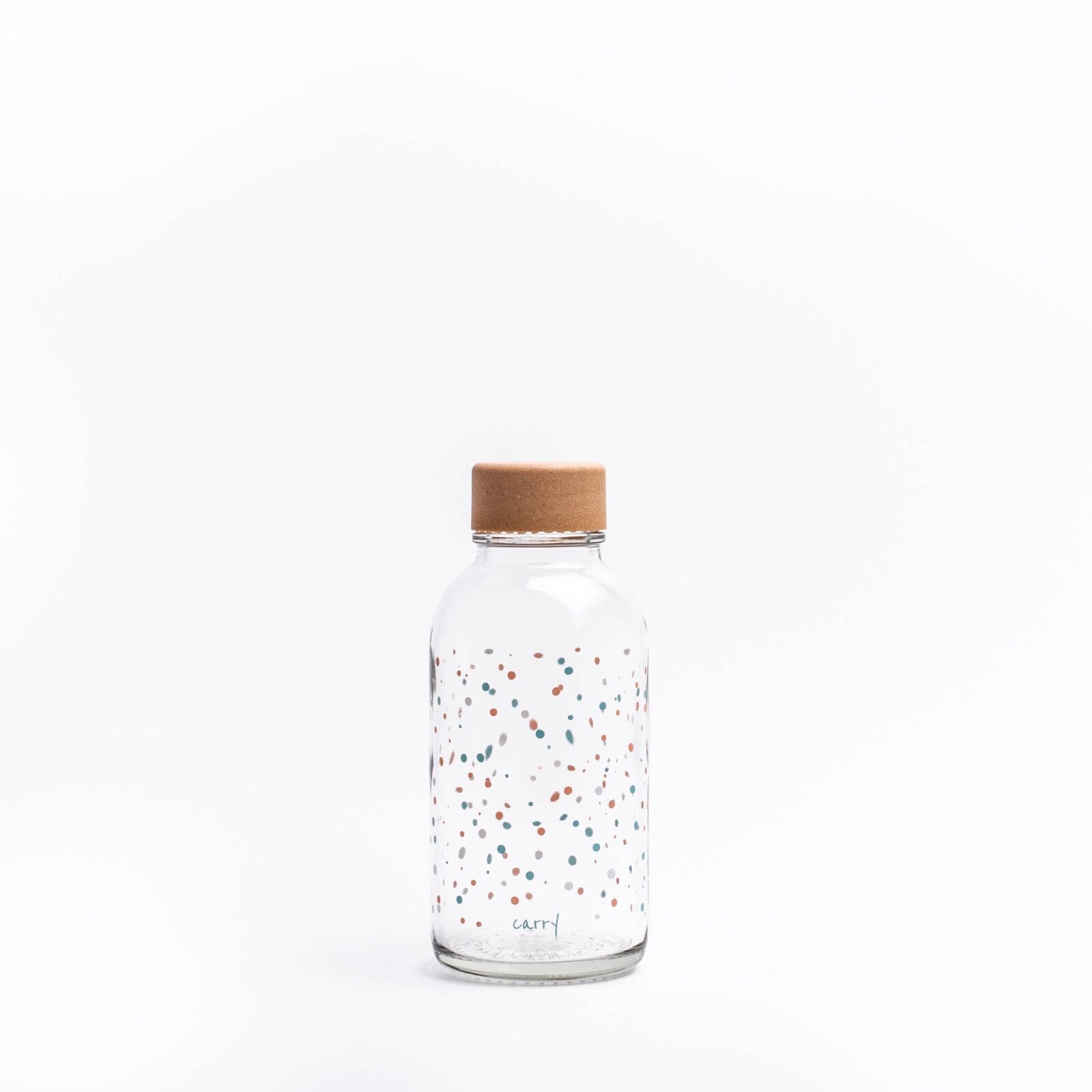 Glastrinkflasche CARRY durchsichtig 0,4 L Flying Circles