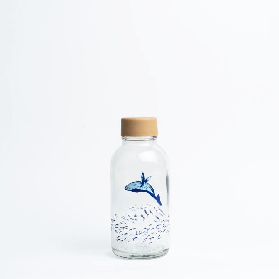 Glastrinkflasche CARRY durchsichtig 0,4 L Ocean Lover