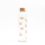 Glastrinkflasche CARRY durchsichtig 0,7 L Boho Rainbow