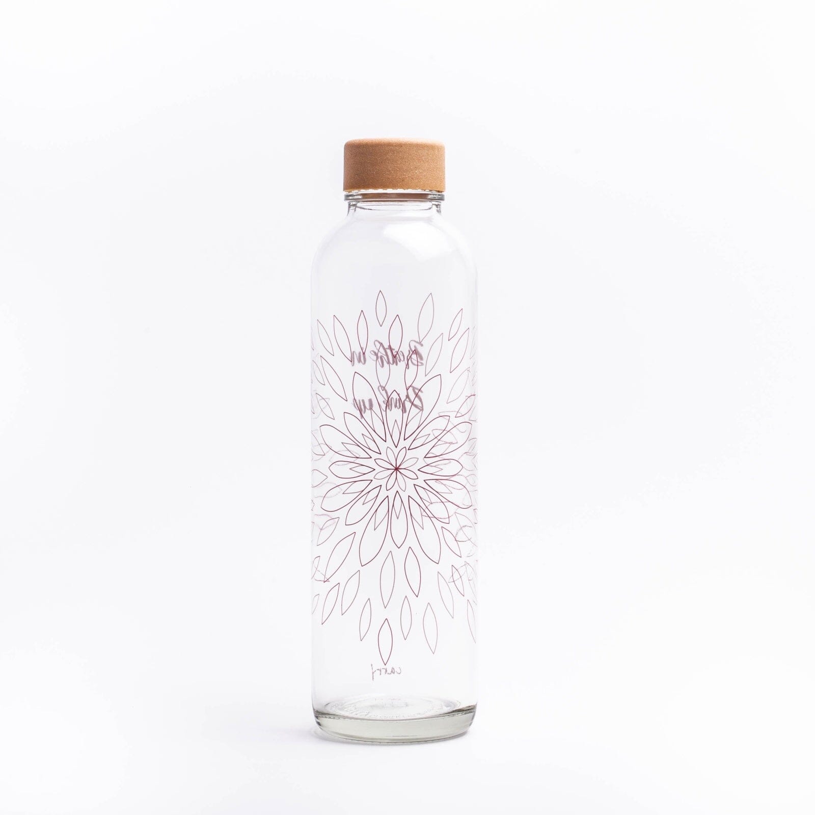 Glastrinkflasche CARRY durchsichtig 0,7 L Breathe In