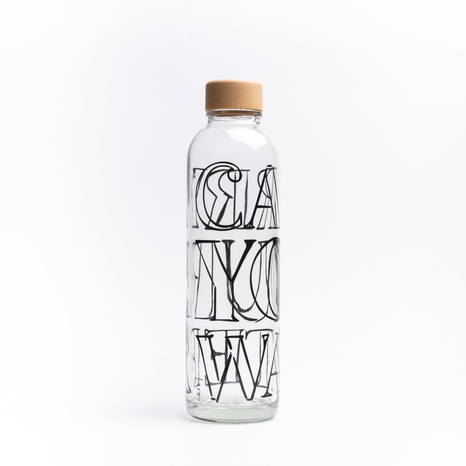 Glastrinkflasche CARRY durchsichtig 0,7 L Carry Your Water