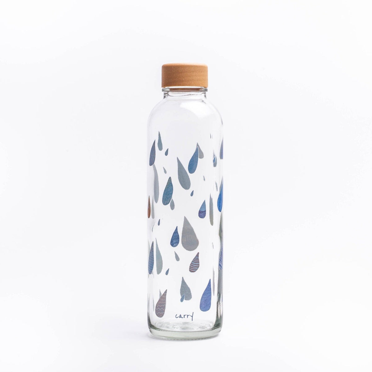 Glastrinkflasche CARRY durchsichtig 0,7 L Drop In The Ocean