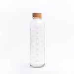Glastrinkflasche CARRY durchsichtig 0,7 L Flower Of Life