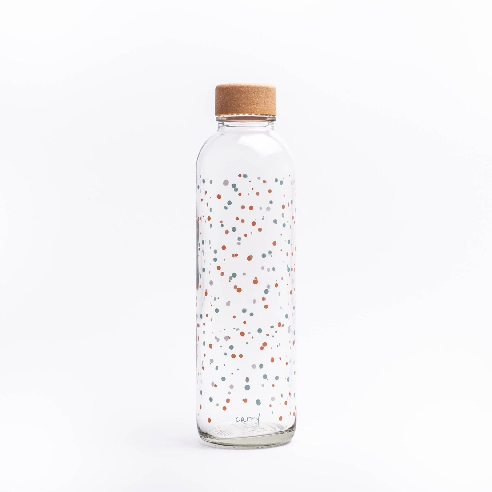 Glastrinkflasche CARRY durchsichtig 0,7 L Flying Circles