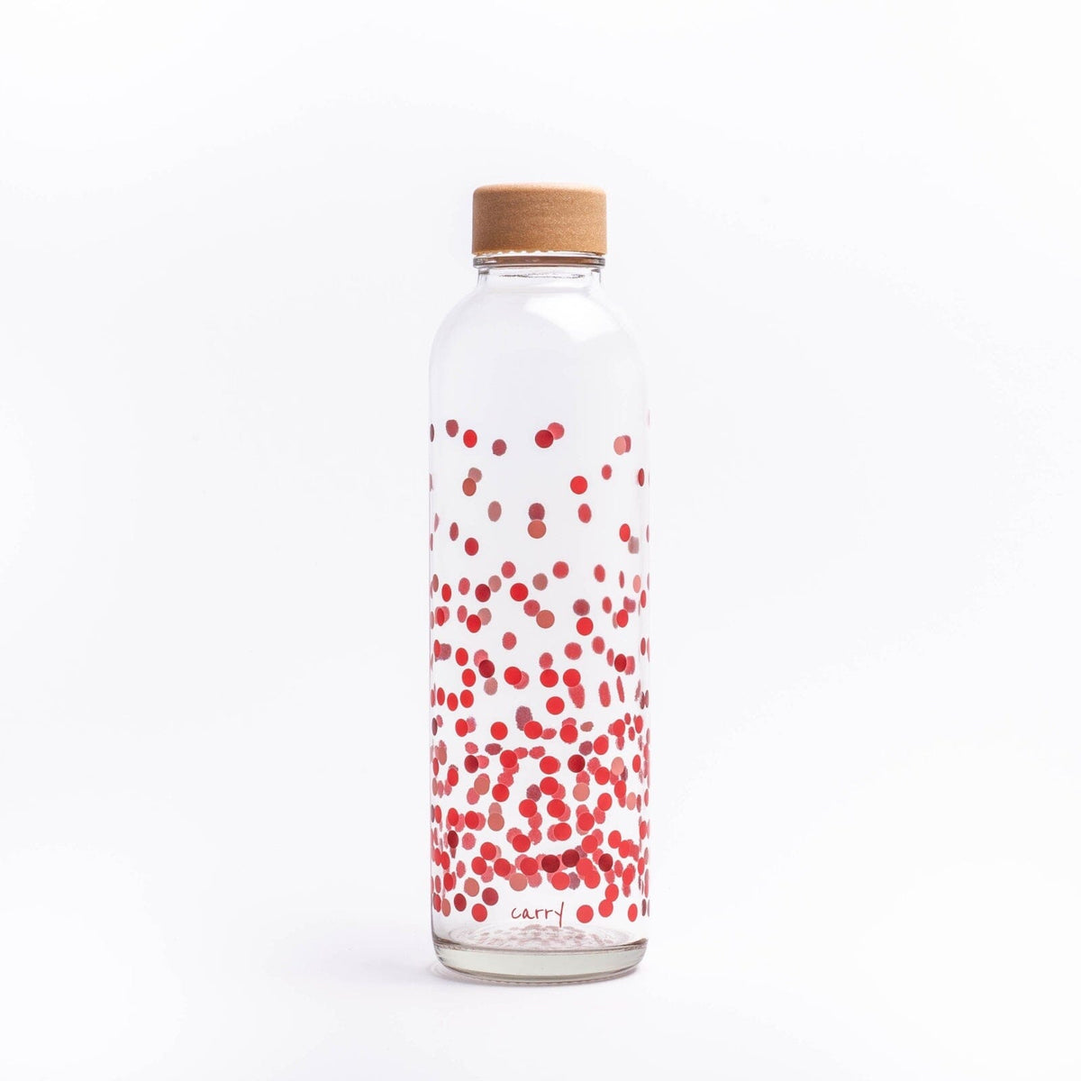 Glastrinkflasche CARRY durchsichtig 0,7 L Pure Love