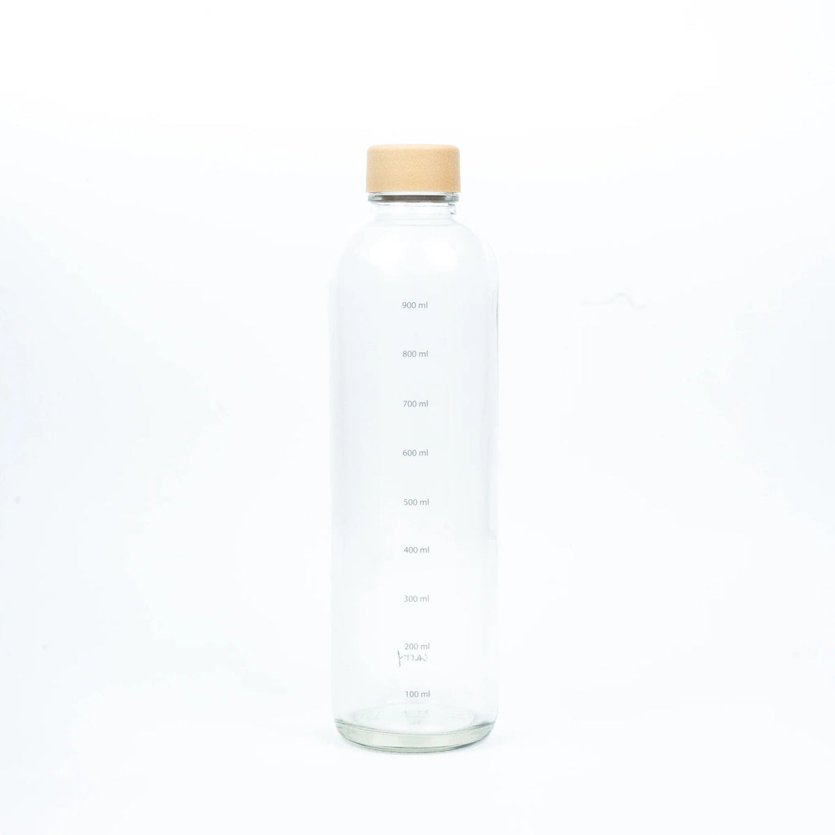 Glastrinkflasche CARRY durchsichtig 1,0 L Hydration Booster