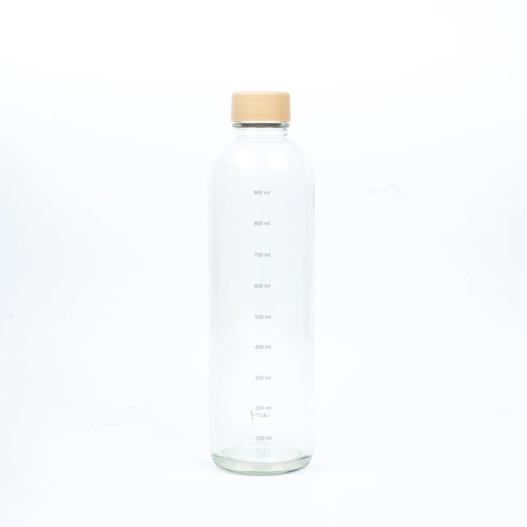 Glastrinkflasche CARRY durchsichtig 1,0 L Hydration Booster