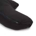 Glückssitz® MOND - regional hergestellt anthrazit 40 x 17 x 12 cm Buchweizenschalen