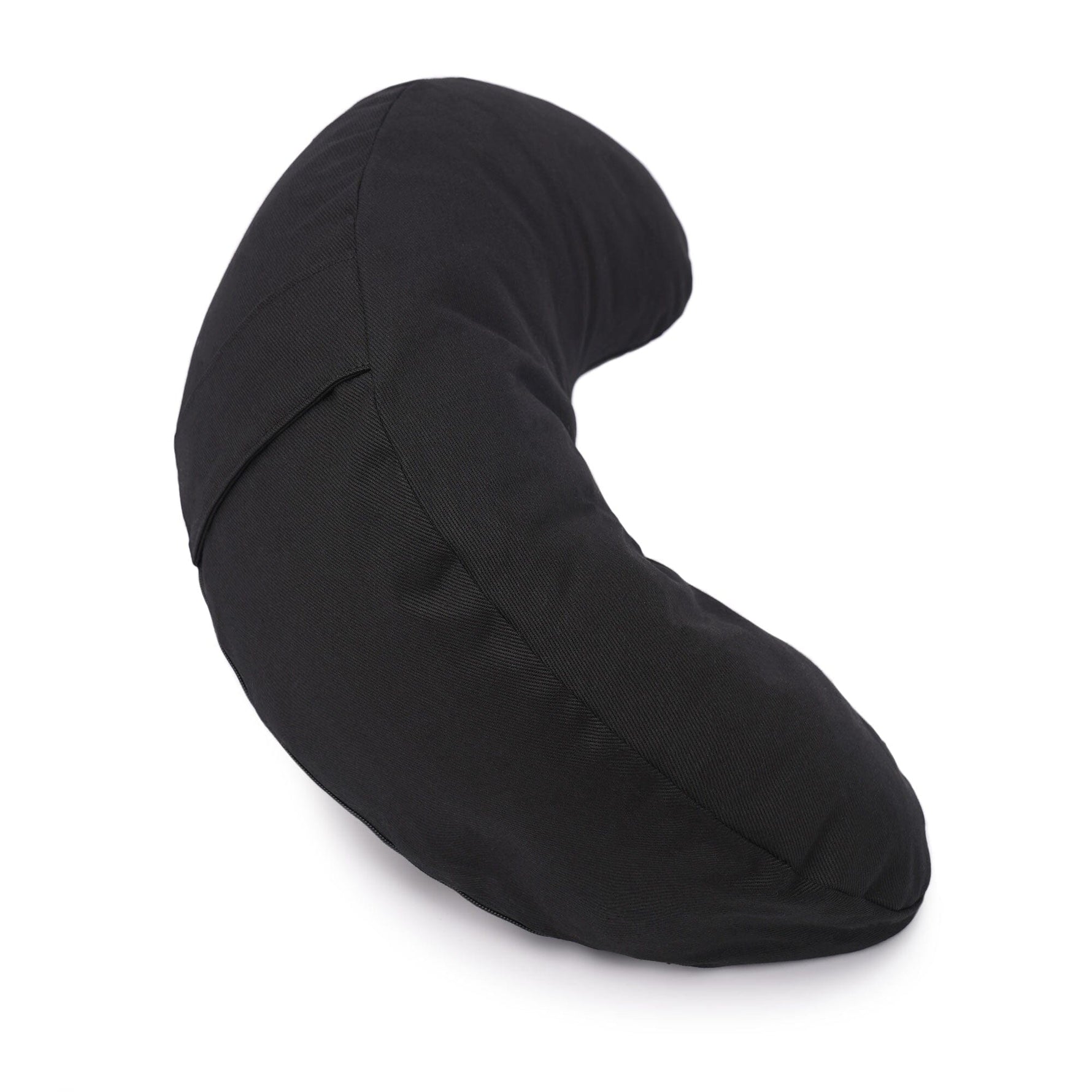 Glückssitz® MOND - regional hergestellt schwarz Buchweizenschalen 40 x 17 x 12 cm