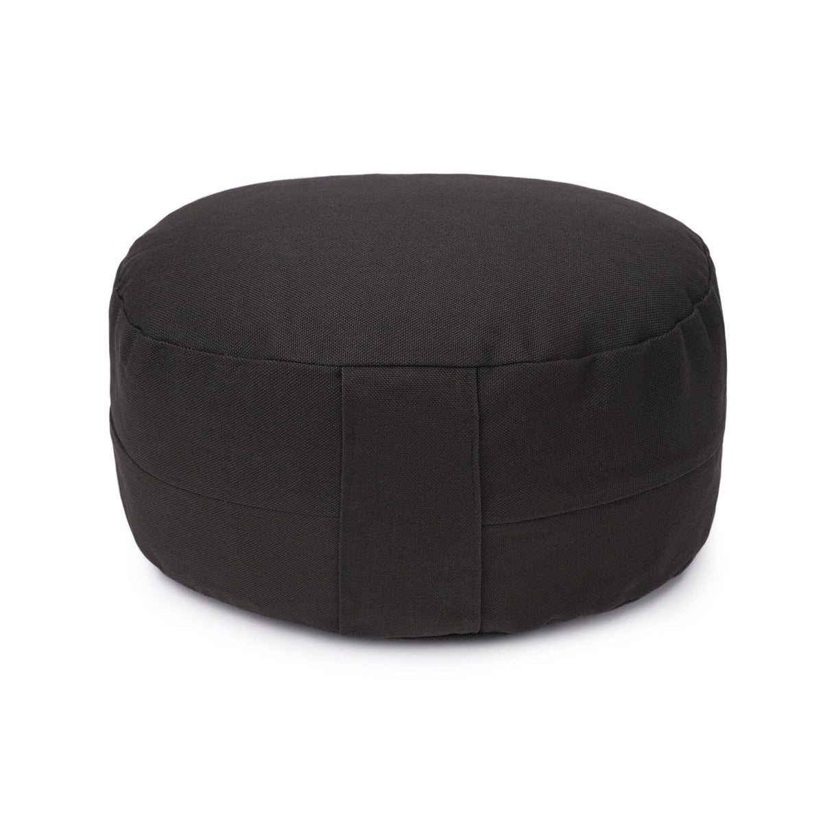 Glückssitz® Yogakissen OVAL - regional hergestellt anthrazit Buchweizenschalen 30 x 23 x 15 cm