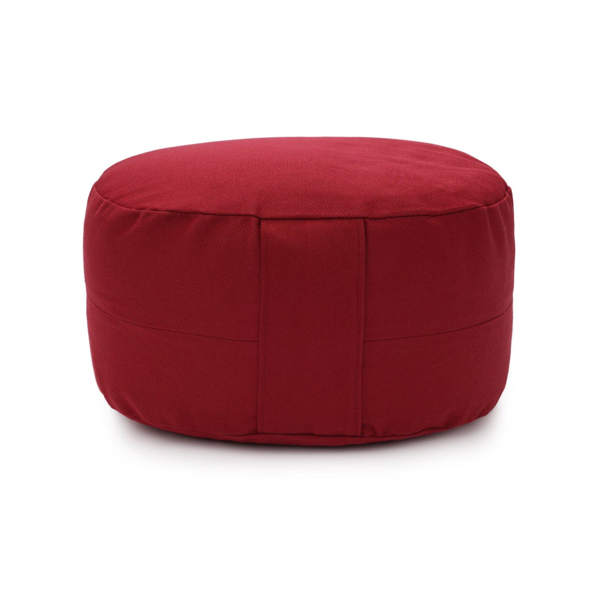 Glückssitz® Yogakissen OVAL - regional hergestellt bordeaux Buchweizenschalen 30 x 23 x 15 cm