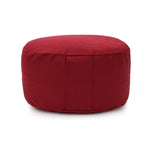 Glückssitz® Yogakissen OVAL - regional hergestellt bordeaux Buchweizenschalen 30 x 23 x 15 cm