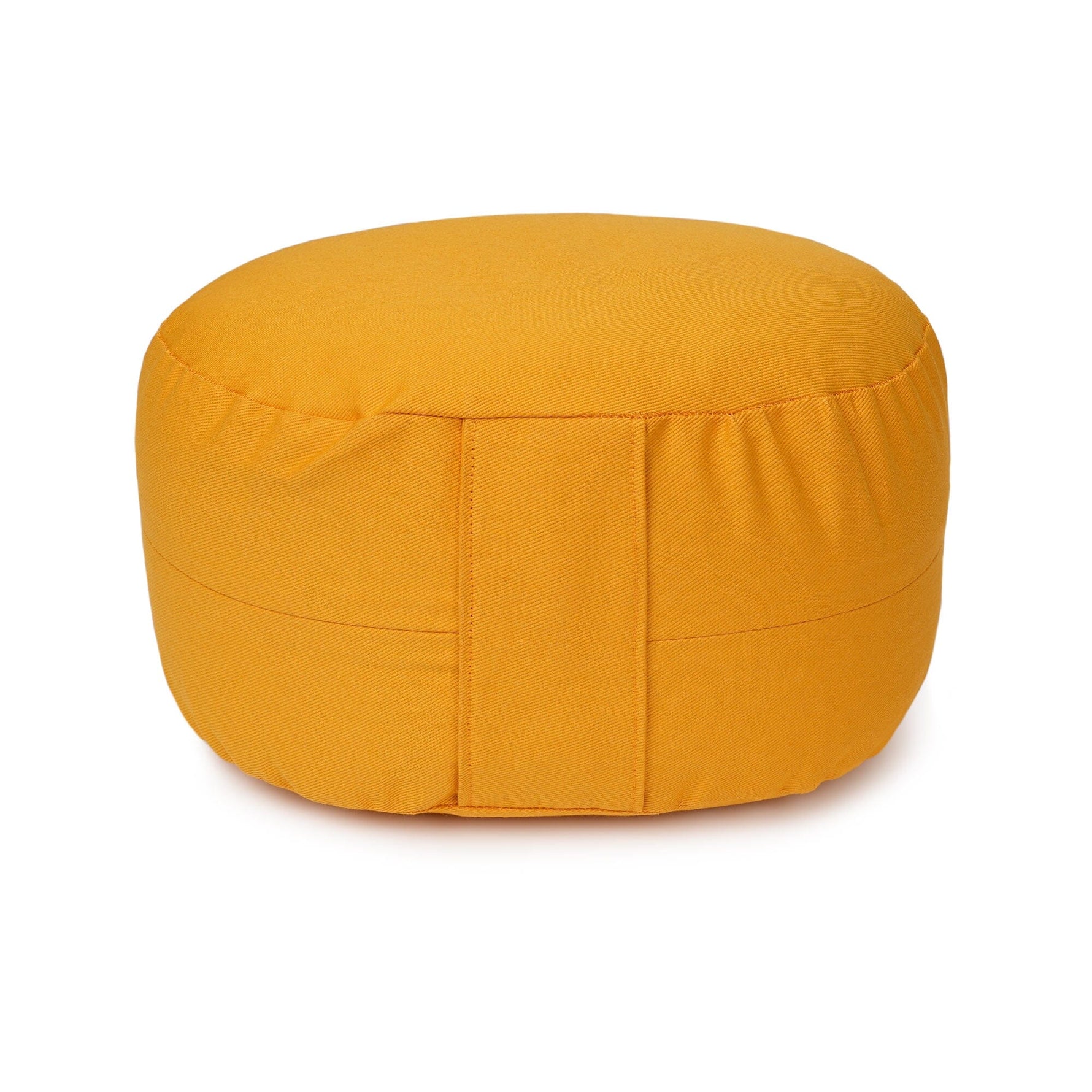 Glückssitz® Yogakissen OVAL - regional hergestellt maisgelb Buchweizenschalen 30 x 23 x 15 cm