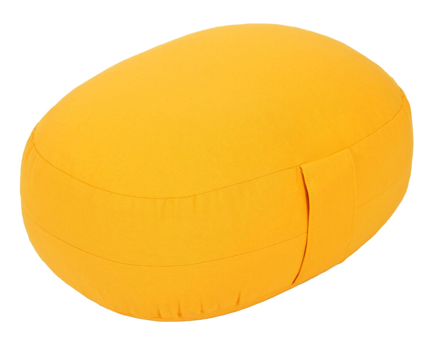 Glückssitz® Yogakissen OVAL - regional hergestellt maisgelb Buchweizenschalen 30 x 23 x 15 cm