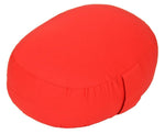 Glückssitz® Yogakissen OVAL - regional hergestellt rot Buchweizenschalen 30 x 23 x 15 cm