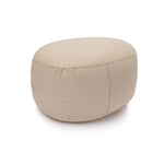 Glückssitz® Yogakissen OVAL - regional hergestellt sand Buchweizenschalen 30 x 23 x 15 cm