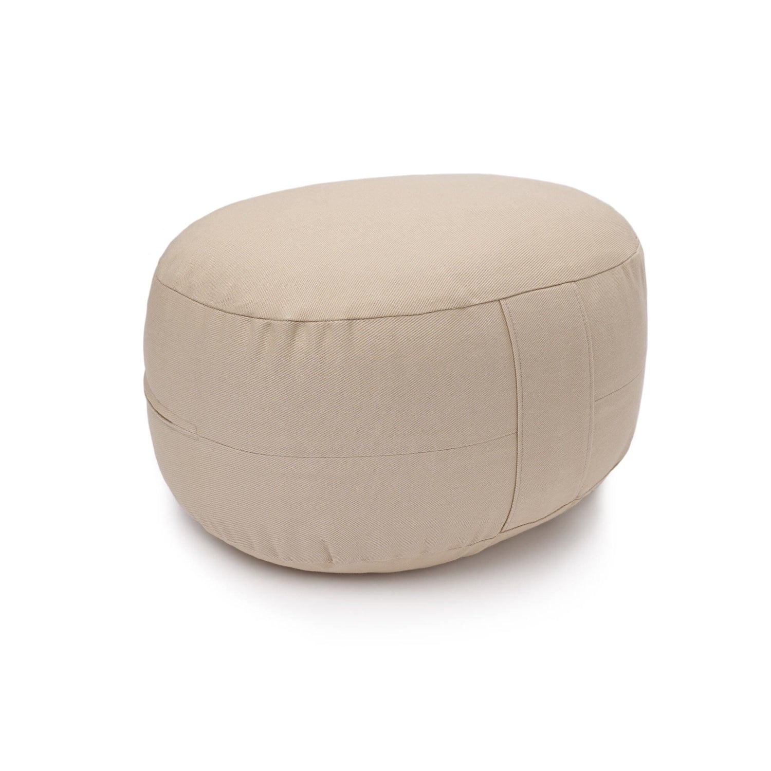 Glückssitz® Yogakissen OVAL - regional hergestellt sand Buchweizenschalen 30 x 23 x 15 cm