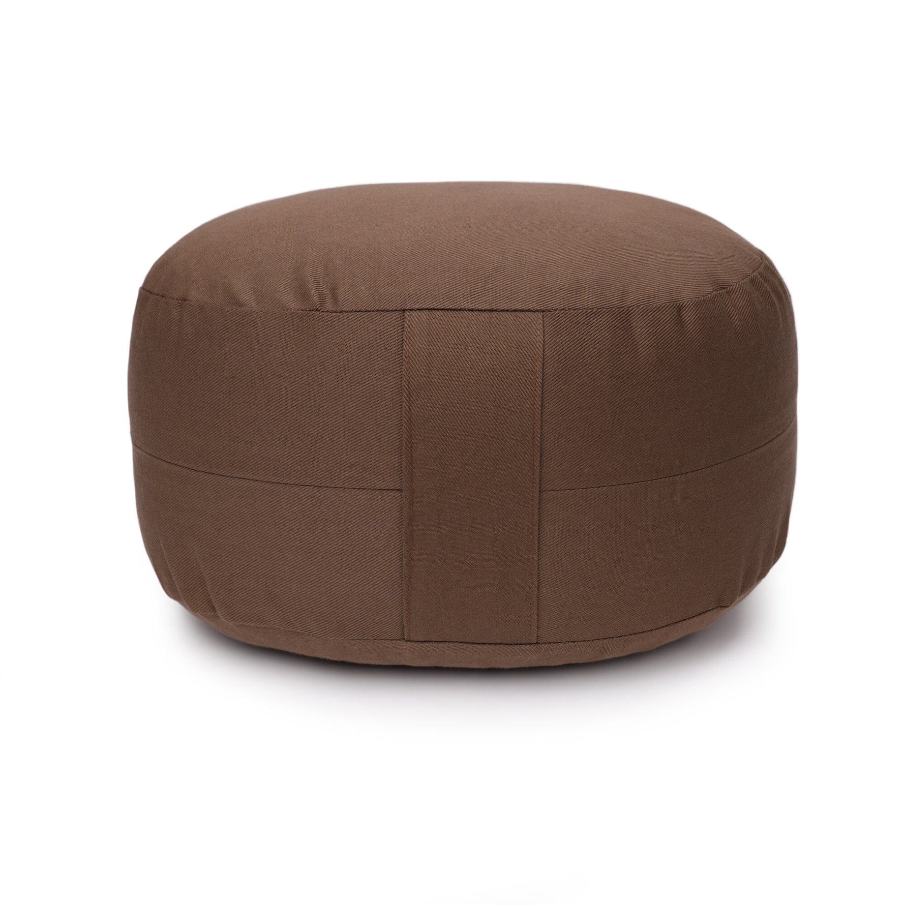 Glückssitz® Yogakissen OVAL - regional hergestellt schoko Buchweizenschalen 30 x 23 x 15 cm