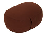 Glückssitz® Yogakissen OVAL - regional hergestellt schoko Buchweizenschalen 30 x 23 x 15 cm