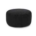 Glückssitz® Yogakissen OVAL - regional hergestellt schwarz Buchweizenschalen 30 x 23 x 15 cm