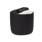 Glückssitz® Rondo Big D - regional hergestellt schwarz 36 x 36 x 28 cm Buchweizenschalen