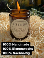 Handgemachte Bienenwachskerze - regional hergestellt 