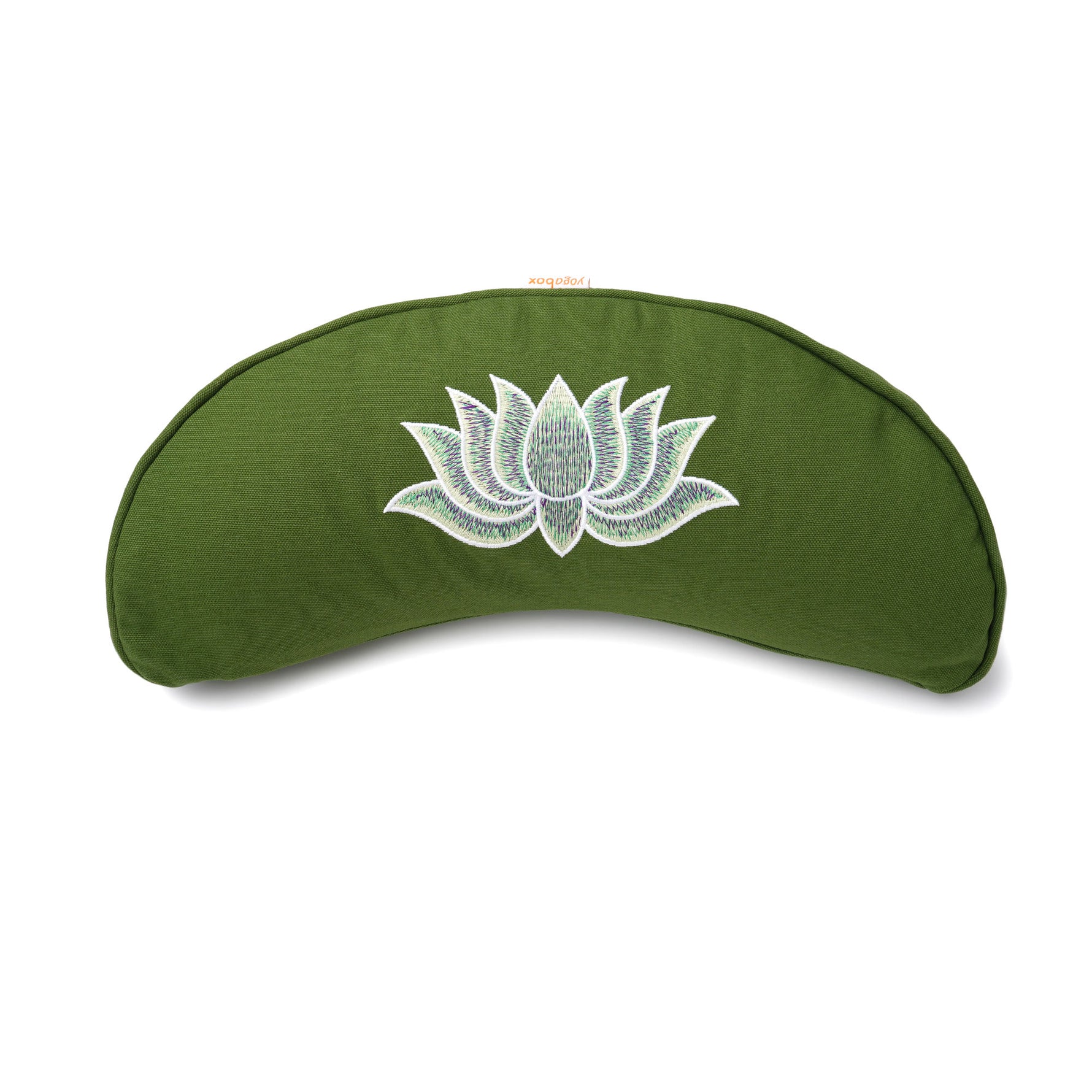 Yogakissen Halbmond BASIC Lotus Stick multicolor olive 40 x 17 x 12 cm Buchweizenschalen
