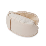 Yogakissen Halbmond BASIC Lotus Stick weiß natur 40 x 17 x 12 cm Buchweizenschalen