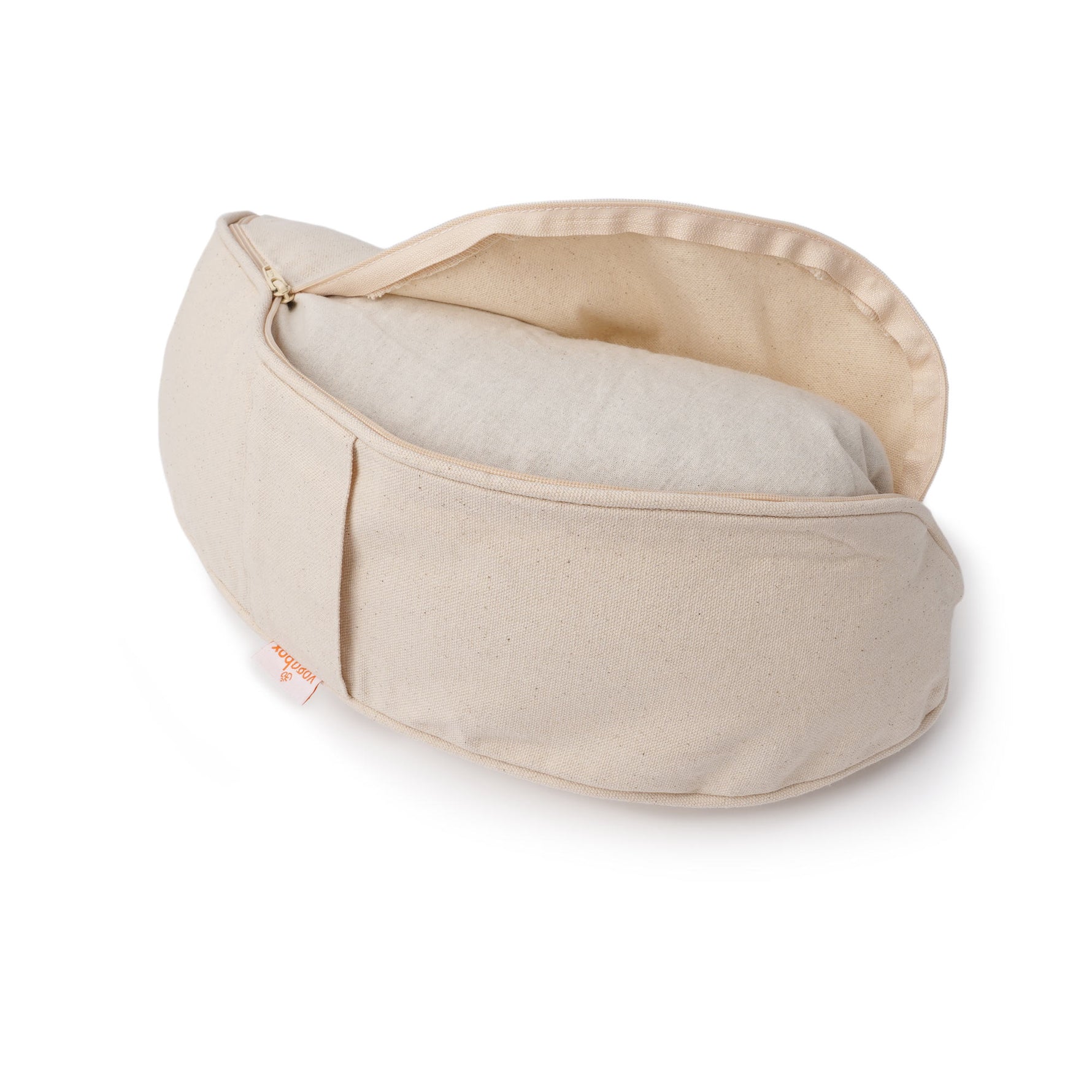 Yogakissen Halbmond BASIC Lotus Stick multicolor natur 40 x 17 x 12 cm Buchweizenschalen