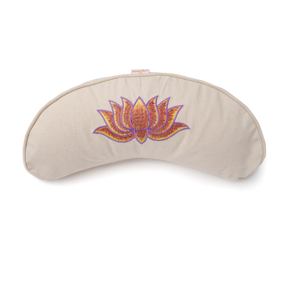 Yogakissen Halbmond BASIC Lotus Stick multicolor natur 40 x 17 x 12 cm Buchweizenschalen