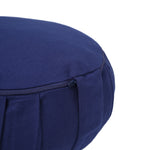 Meditationskissen / Yogakissen Zafu BASIC mit ZIP dunkelblau 31 x 31 x 15 cm Buchweizenschalen