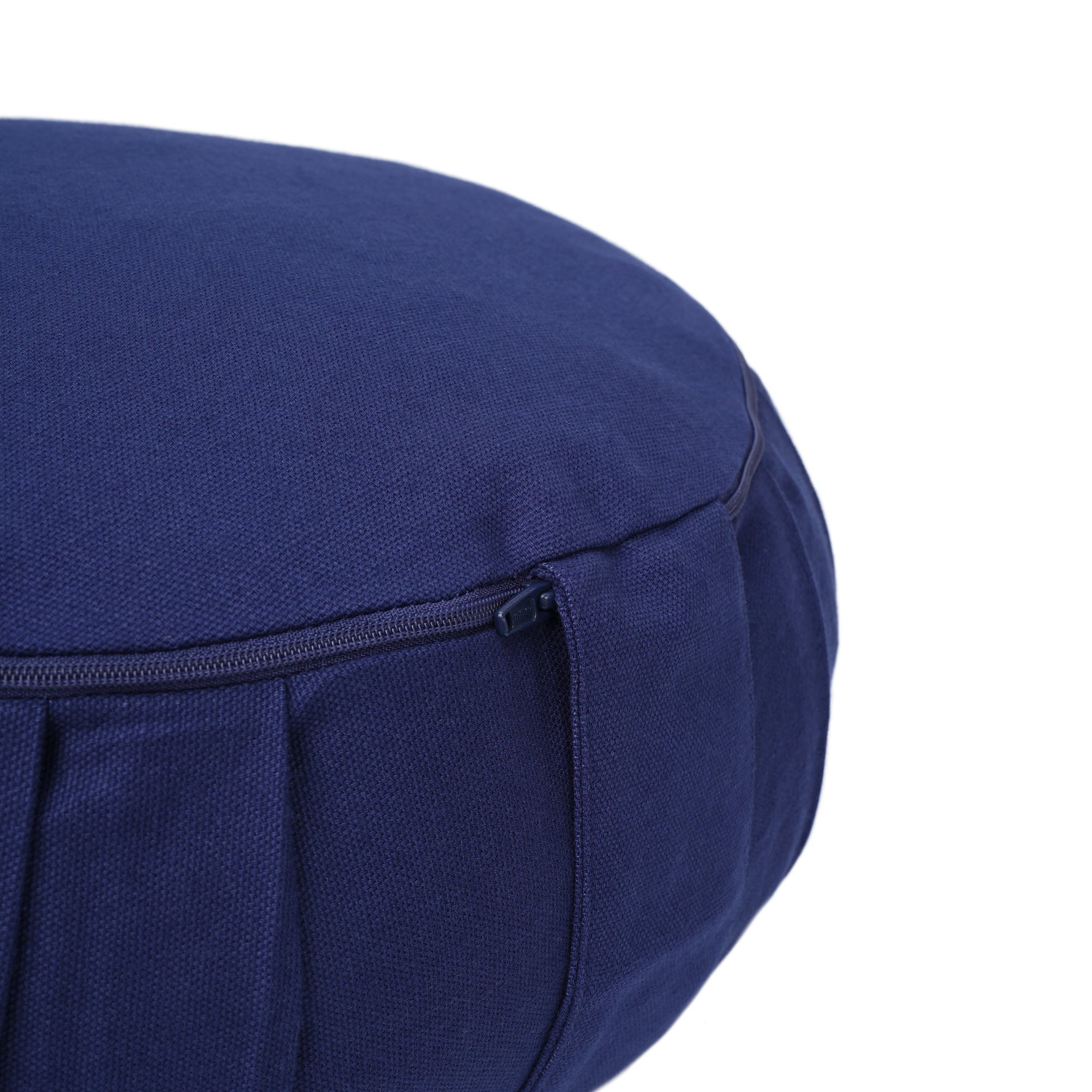 Meditationskissen / Yogakissen Zafu BASIC mit ZIP dunkelblau 31 x 31 x 15 cm Buchweizenschalen