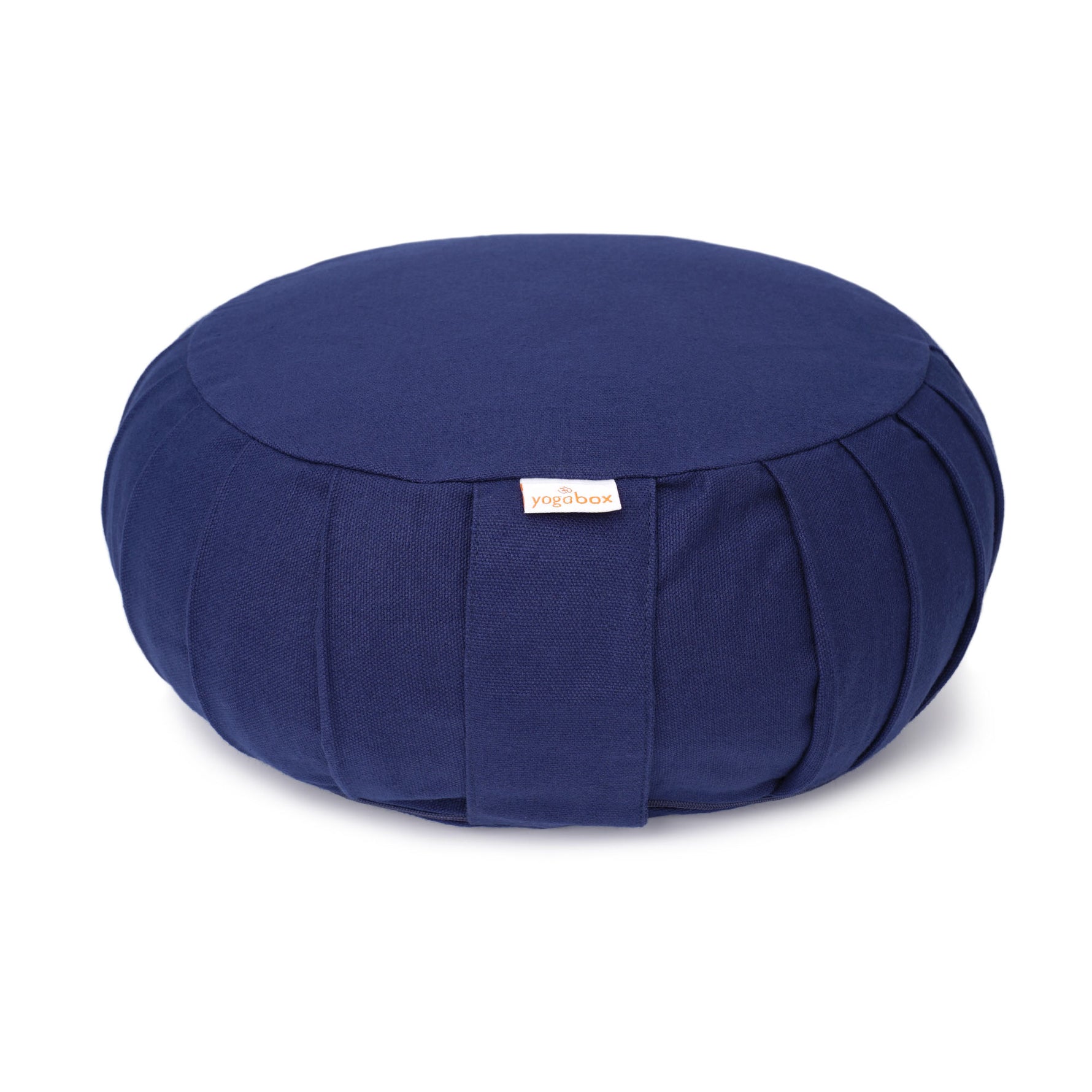 Meditationskissen / Yogakissen Zafu BASIC mit ZIP dunkelblau 31 x 31 x 15 cm Buchweizenschalen