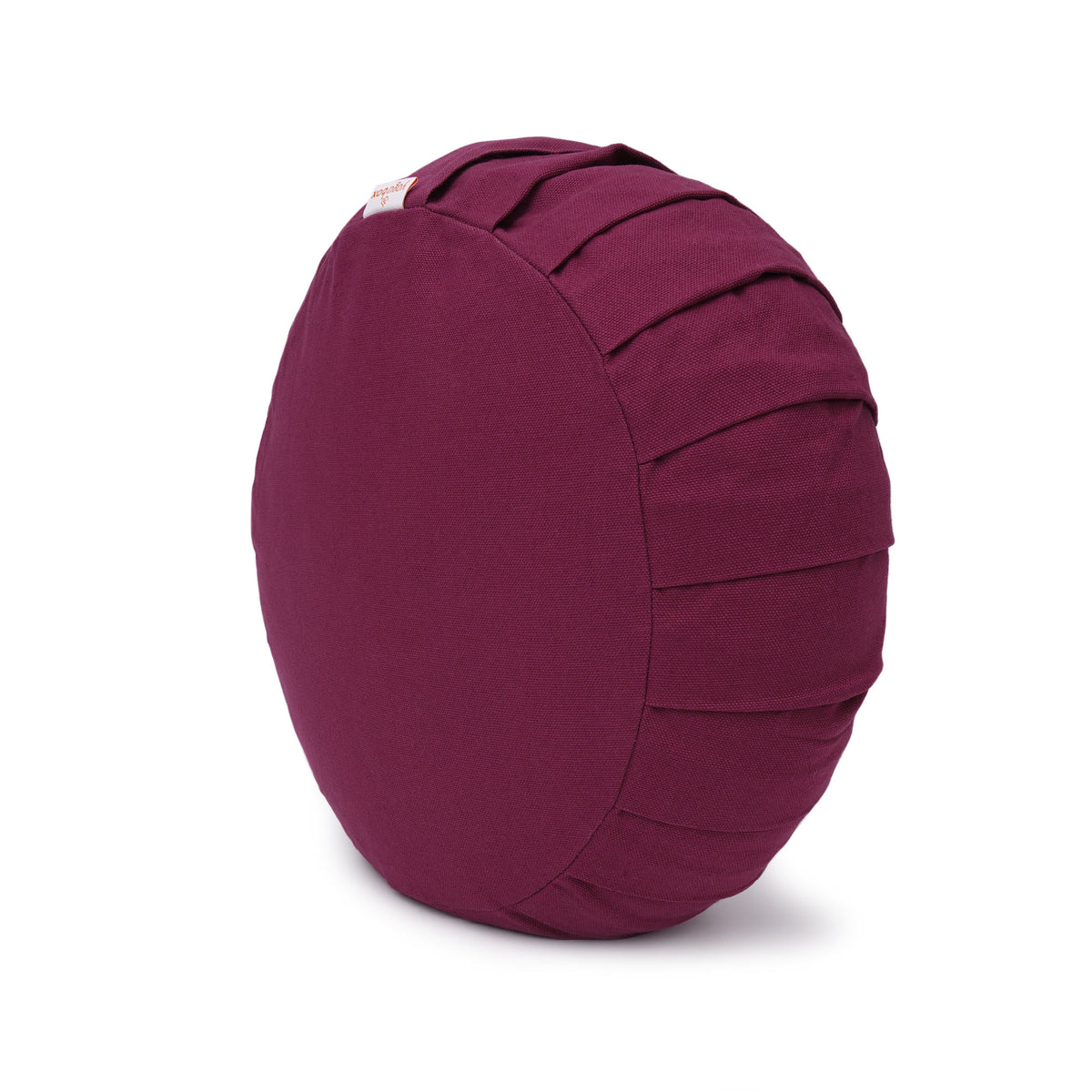 Meditationskissen / Yogakissen Zafu BASIC mit ZIP aubergine 31 x 31 x 15 cm Buchweizenschalen