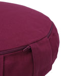 Meditationskissen / Yogakissen Zafu BASIC mit ZIP aubergine 31 x 31 x 15 cm Buchweizenschalen