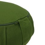 Meditationskissen / Yogakissen Zafu BASIC mit ZIP olivgrün 31 x 31 x 15 cm Buchweizenschalen