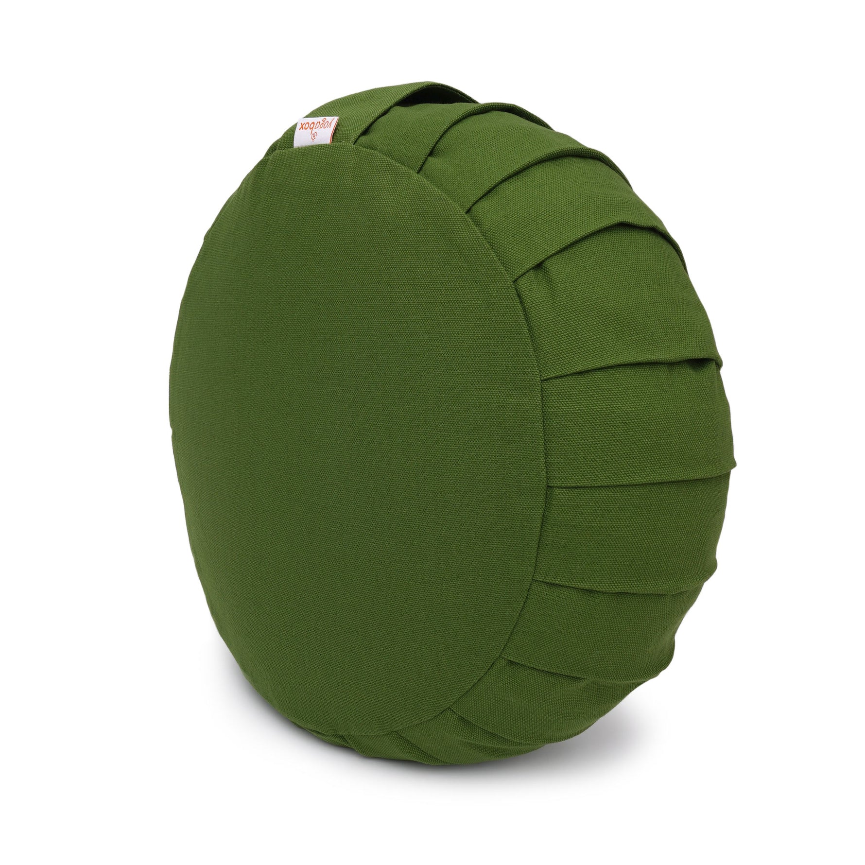 Meditationskissen / Yogakissen Zafu BASIC mit ZIP olivgrün 31 x 31 x 15 cm Buchweizenschalen