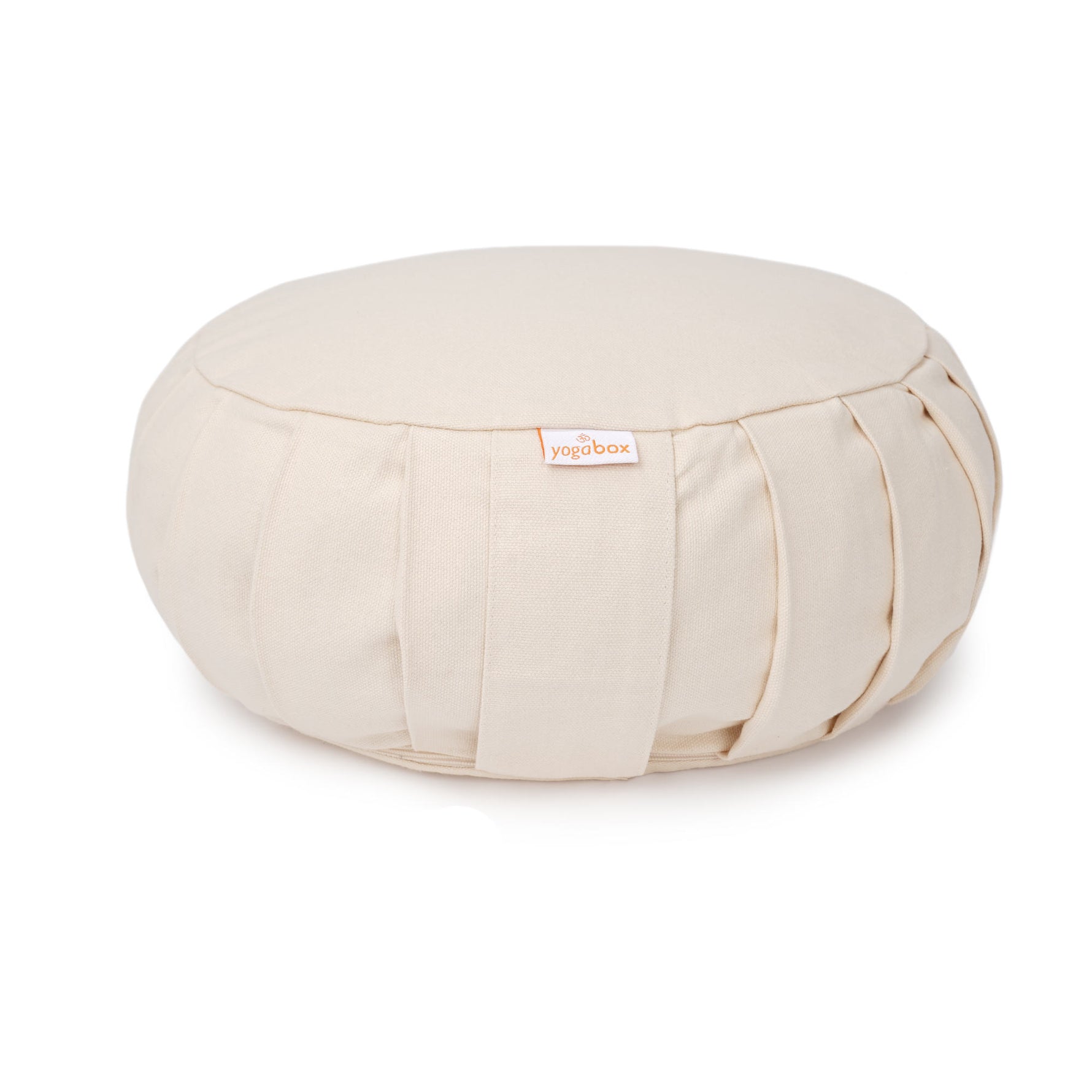 Meditationskissen / Yogakissen Zafu BASIC mit ZIP natur 31 x 31 x 15 cm Buchweizenschalen