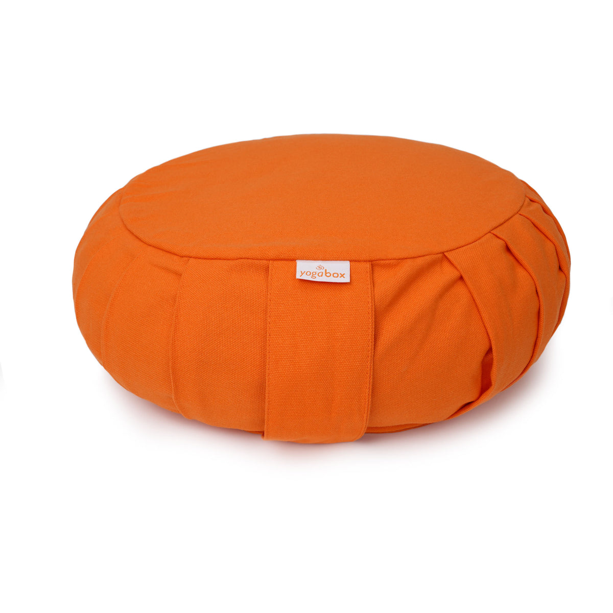 Meditationskissen / Yogakissen Zafu BASIC mit ZIP orange 31 x 31 x 15 cm Buchweizenschalen