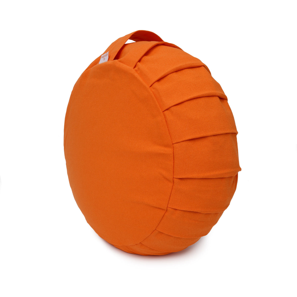 Meditationskissen / Yogakissen Zafu BASIC mit ZIP orange 31 x 31 x 15 cm Buchweizenschalen