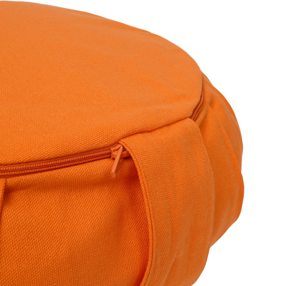 Meditationskissen / Yogakissen Zafu BASIC mit ZIP orange 31 x 31 x 15 cm Buchweizenschalen