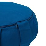Meditationskissen / Yogakissen Zafu BASIC mit ZIP petrol 31 x 31 x 15 cm Buchweizenschalen