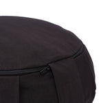 Meditationskissen / Yogakissen Zafu BASIC mit ZIP schwarz 31 x 31 x 15 cm Buchweizenschalen