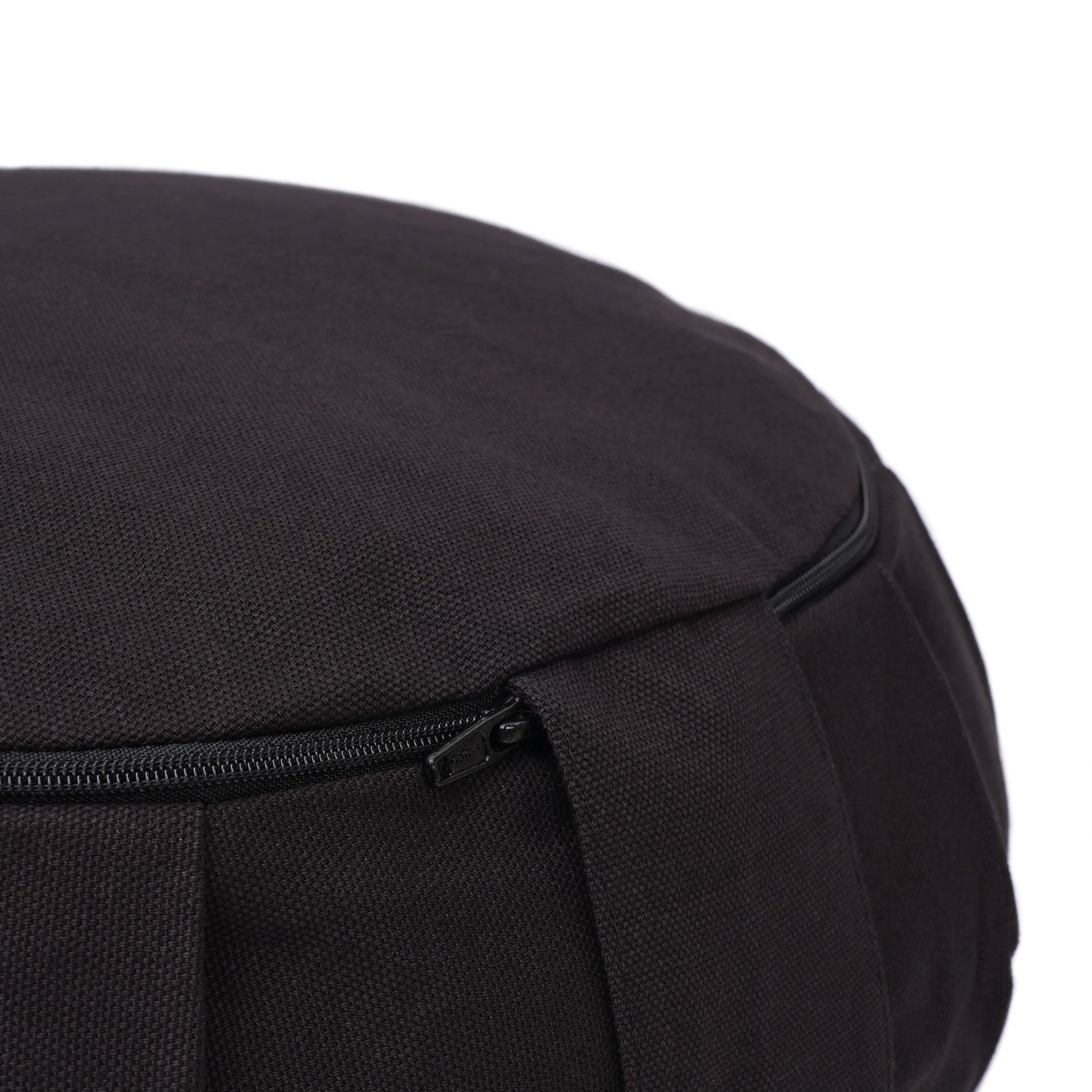 Meditationskissen / Yogakissen Zafu BASIC mit ZIP schwarz 31 x 31 x 15 cm Buchweizenschalen