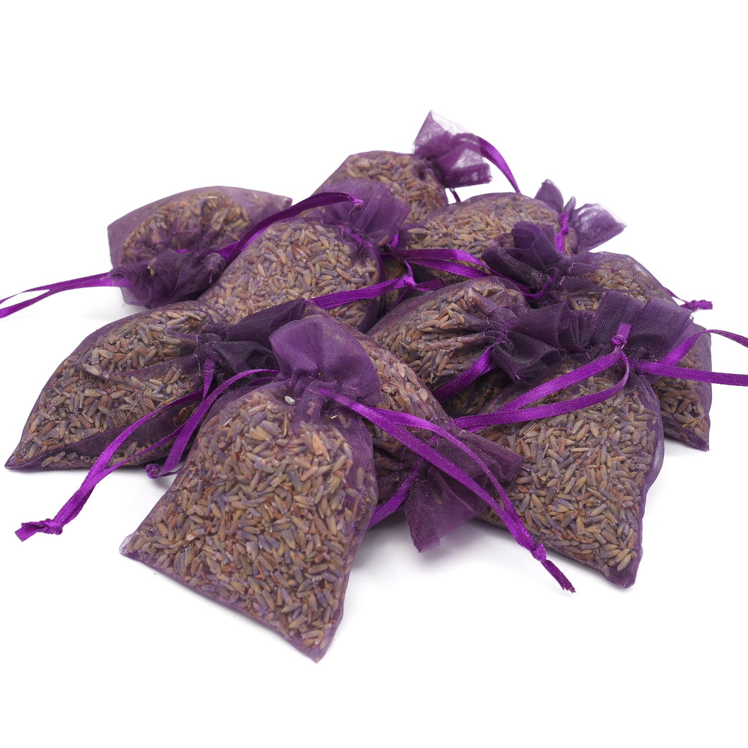 10 x Lavendelsäckchen mit echtem französischen Lavendel 7 x 9 cm Lavendel